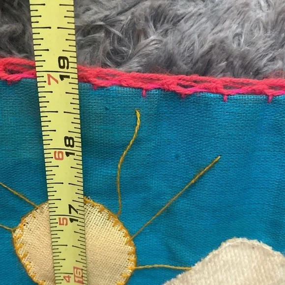 VTG Peruvian Arpillera 3D folk art applique embroidery wall art - Picture 13 of 16